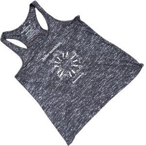 DUNWORKEN Grey Hello Sunshine Racer Back Tank Top